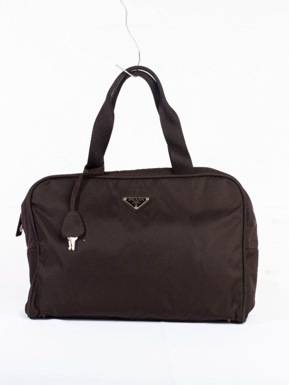 Authentic Prada Vintage Brown Tessuto Nylon Handbag